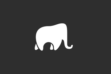 Illustration vector graphic of elephant silhouette