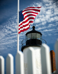 Patroitic lighthouse