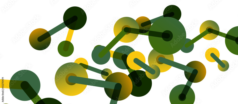 Poster network concept abstract background. dots connection. big data idea. business template for wallpaper