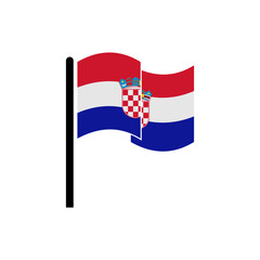 independence day of croatia icon set vector sign symbol