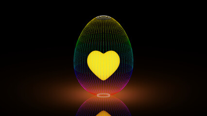 Egg heart Light of Munsell