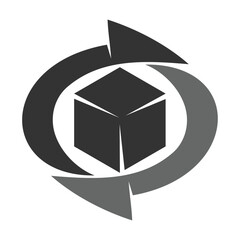 logistics and express delivery company logo design template Icon Illustration Brand Identity