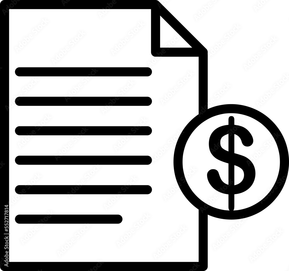 Poster bill and pound sterling vector icon. invoice, bill icon suitable for info graphics, websites and pri