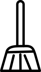 Broom icon trendy design template on white background..eps