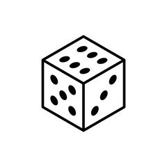 Dice icon vector design templates