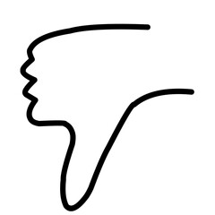 Human hand gesture doodle