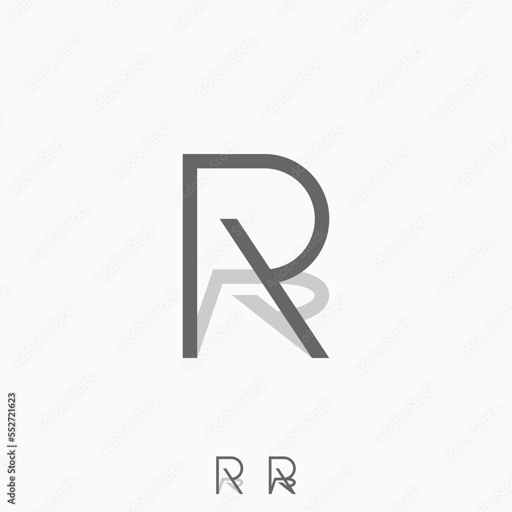 Aufkleber logo design graphic concept creative abstract premium free vector stock simple and unique letter or 