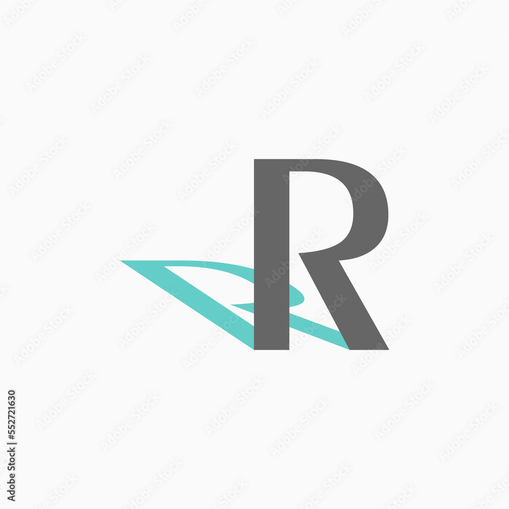 Poster logo design graphic concept creative abstract premium free vector stock simple and unique letter or 