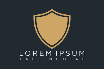 Shield Icon in trendy flat style isolated on grey background. Shield symbol for your web site design, logo, app, UI. Vector illustration