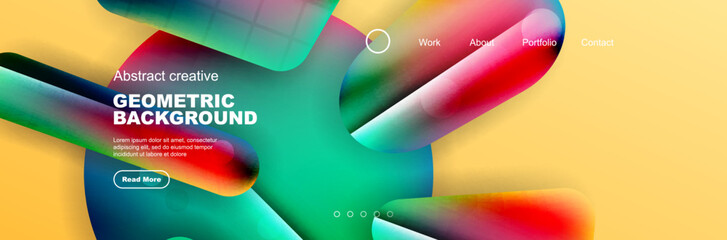Abstract background for your landing page design. Web page for website or mobile app wallpaper