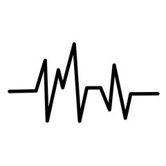 hand drawn doodle audio wave icon illustration symbol isolated