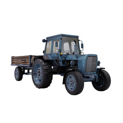 Obraz premium farming Tractor isolated