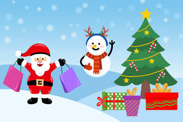 Christmas Santa Claus Background