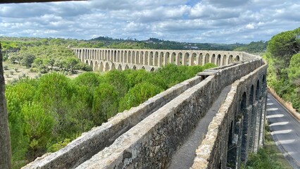 Tomar Aqueduct templar castle Portugal historic 