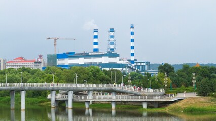 Mudanjing, Heilongjiang, China - June 23 2021: A Chinese factory manufacture 