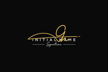 Initial GN signature logo template vector. Hand drawn Calligraphy lettering Vector illustration.
