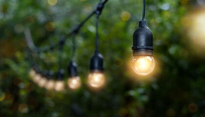 Garland street lamp decoration