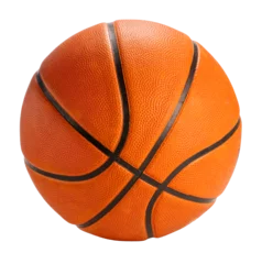 Foto op Canvas Basketball sport equipment on white backgroung PNG File. © Juraiwan
