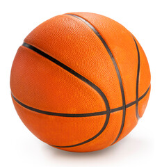 Basketball sport equipment isolate on white backgroung with clipping path.