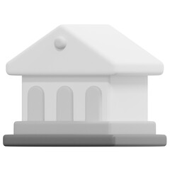bank 3d render icon illustration