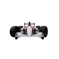Tableaux ronds sur aluminium F1 f1 racing car isolated