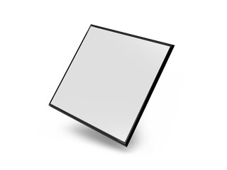 Square Poster Frame 3D Illustration Mockup Scene