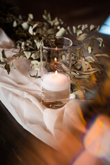 christmas decoration with candles