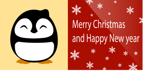 Merry Christmas and Happy new year envelope