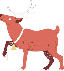christmas Reindeer illustration.
