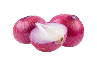 Obraz na płótnie Canvas Red onion isolated on transparent png