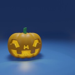 Hello Pumpkin Blue - Square View