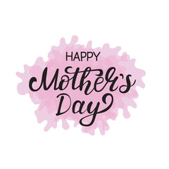 Calligraphic text of mother day. Happy Mothers Day lettering. Handwritten typography. 