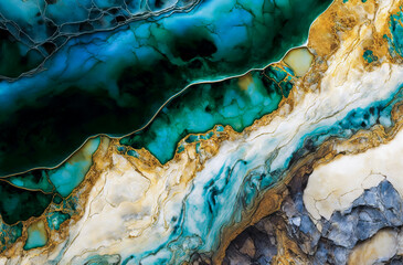 Swirls of multi color marble . Liquid marble texture. Fluid art. abstract waves skin wall luxurious art ideas. Generative AI