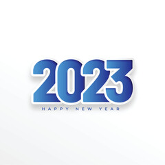 happy new year holiday background with isolated 2023 lettering design vector illustration