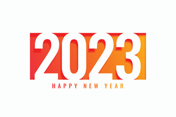 happy new year 2023 holiday background vector illustration