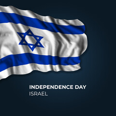 Israel independence day greetings card