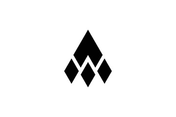 Letter AW Logo Design Template
