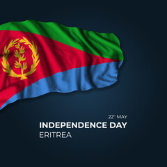 Eritrea independence day greetings card