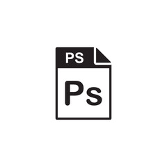 ps file icon , document icon