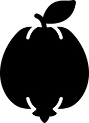 Guava glyph icon.
