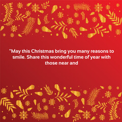 Vintage Merry Christmas Postcard/ Illustration of an elegant christmas vintage background, with beautiful typography and grunge texture, for christmas and new year's eve holidays