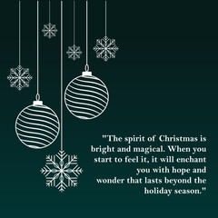 Vintage Merry Christmas Postcard/ Illustration of an elegant christmas vintage background, with beautiful typography and grunge texture, for christmas and new year's eve holidays