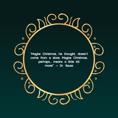 Vintage Merry Christmas Postcard/ Illustration of an elegant christmas vintage background, with beautiful typography and grunge texture, for christmas and new year's eve holidays