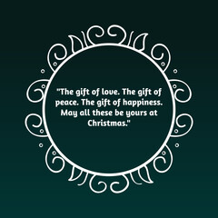 Vintage Merry Christmas Postcard/ Illustration of an elegant christmas vintage background, with beautiful typography and grunge texture, for christmas and new year's eve holidays