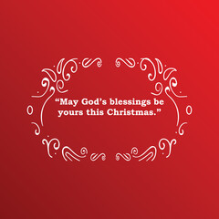 Vintage Merry Christmas Postcard/ Illustration of an elegant christmas vintage background, with beautiful typography and grunge texture, for christmas and new year's eve holidays