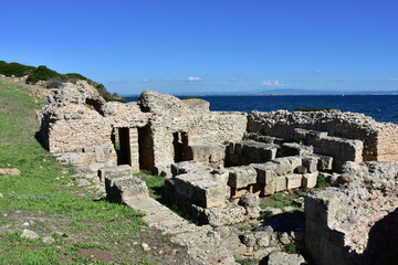 most important archaeological sites Tharros on island Sardinia