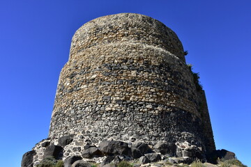 Tower San Giovani di Sinis in Tharros on island Sardinia