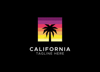 Obraz premium California vector illustration, for logo print and other uses.