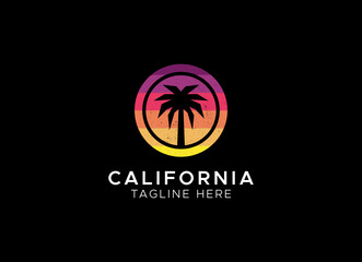 Fototapeta premium California vector illustration, for logo print and other uses.