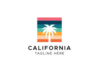 California vector illustration, for logo print and other uses.